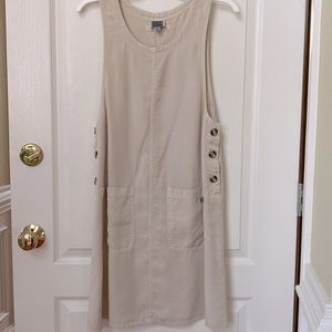 AKS dual pockets overall dress